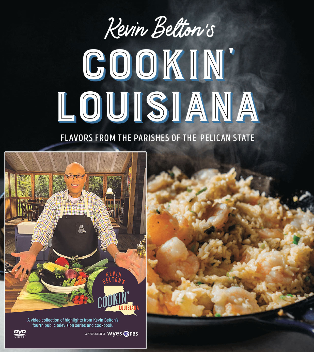Kevin Belton's New Orleans Kitchen Cookbook and Favorite Recipes DVD